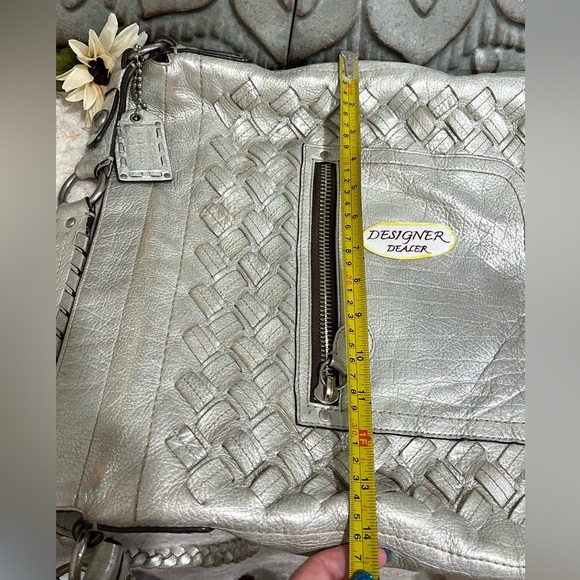 COACH THOMPSON Woven Metallic Juliette XL Bag # 11980 - Picture 13 of 13